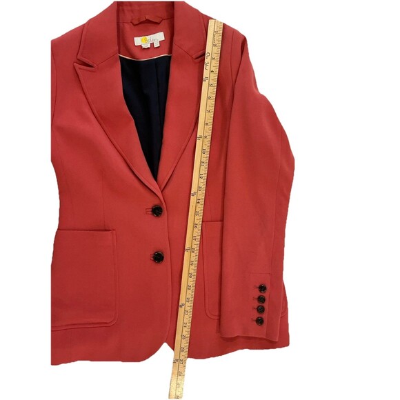 Boden Womens Size 10 Terracotta Fluid Tailored Jacket Blazer - Picture 8 of 8